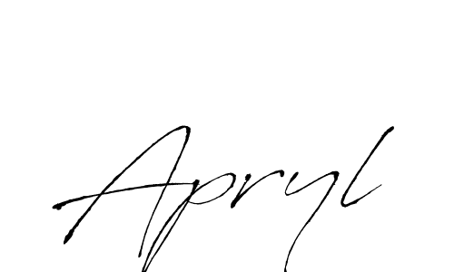 How to make Apryl name signature. Use Antro_Vectra style for creating short signs online. This is the latest handwritten sign. Apryl signature style 6 images and pictures png