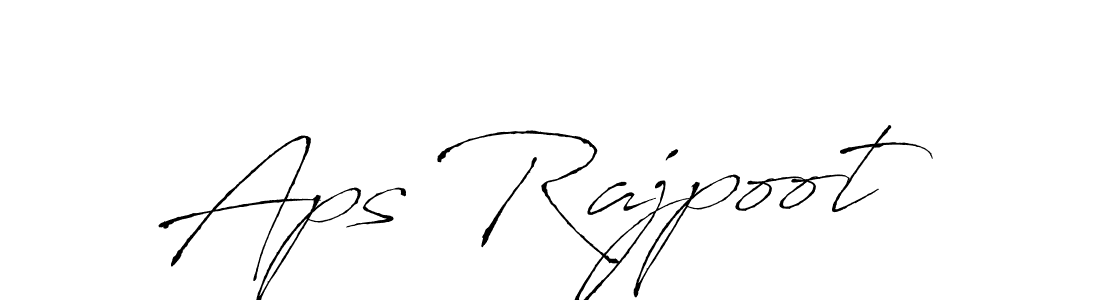 Design your own signature with our free online signature maker. With this signature software, you can create a handwritten (Antro_Vectra) signature for name Aps Rajpoot. Aps Rajpoot signature style 6 images and pictures png