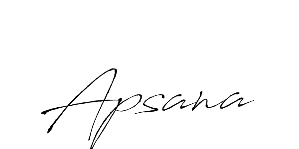Make a beautiful signature design for name Apsana. With this signature (Antro_Vectra) style, you can create a handwritten signature for free. Apsana signature style 6 images and pictures png