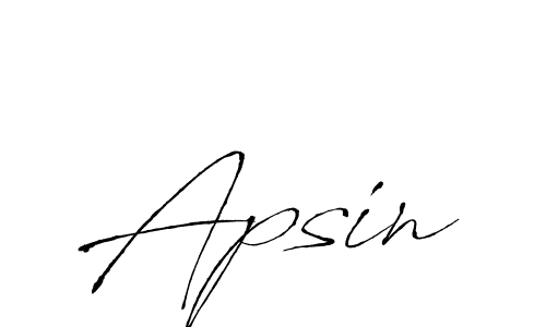 Use a signature maker to create a handwritten signature online. With this signature software, you can design (Antro_Vectra) your own signature for name Apsin. Apsin signature style 6 images and pictures png