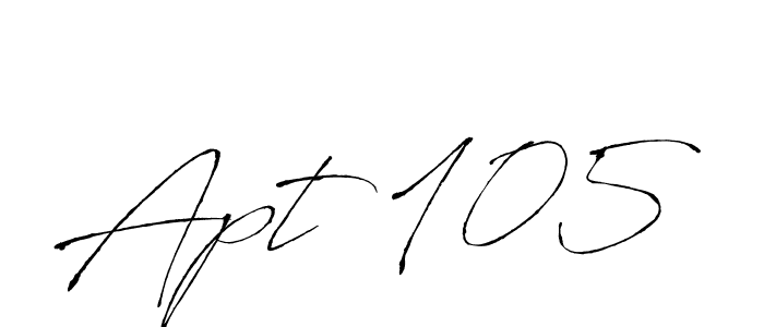 How to make Apt 105 signature? Antro_Vectra is a professional autograph style. Create handwritten signature for Apt 105 name. Apt 105 signature style 6 images and pictures png