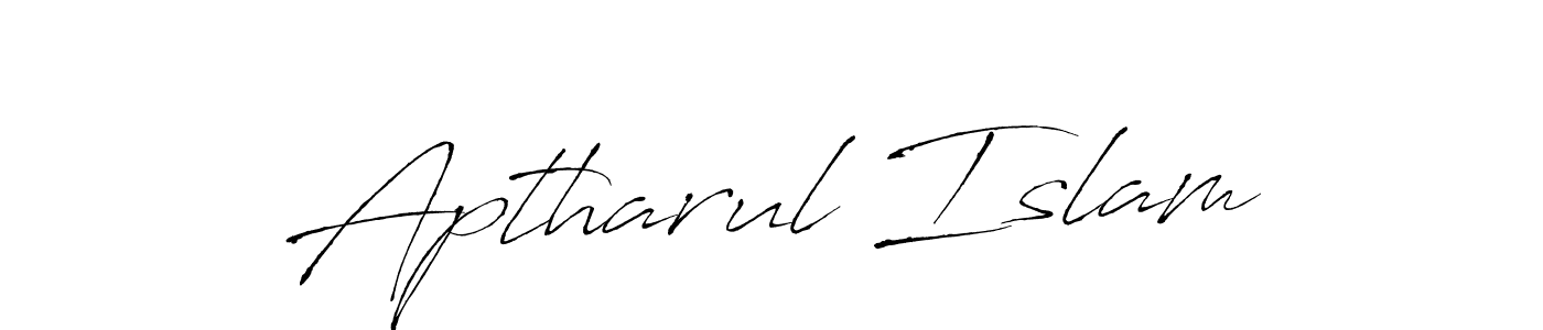 Make a beautiful signature design for name Aptharul Islam. With this signature (Antro_Vectra) style, you can create a handwritten signature for free. Aptharul Islam signature style 6 images and pictures png