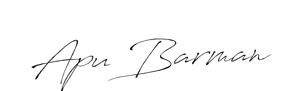 Make a beautiful signature design for name Apu Barman. With this signature (Antro_Vectra) style, you can create a handwritten signature for free. Apu Barman signature style 6 images and pictures png