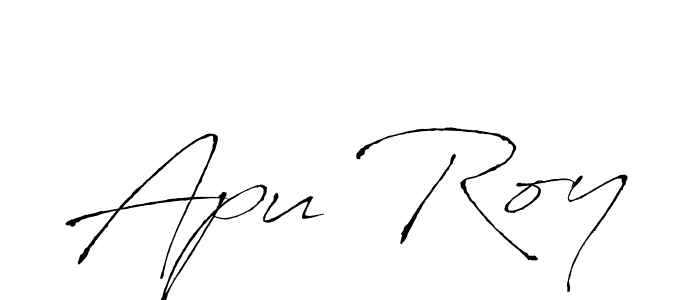 Create a beautiful signature design for name Apu Roy. With this signature (Antro_Vectra) fonts, you can make a handwritten signature for free. Apu Roy signature style 6 images and pictures png