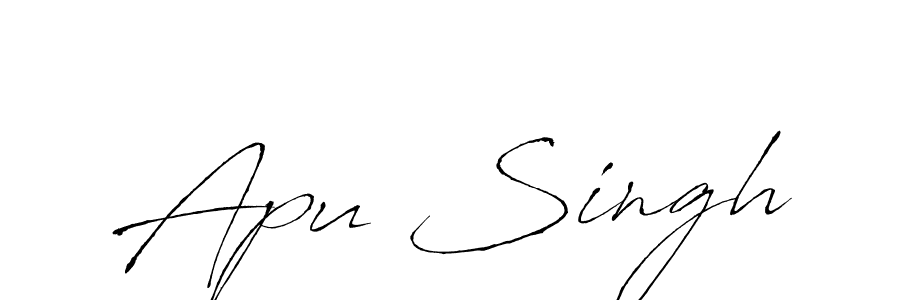 Also we have Apu Singh name is the best signature style. Create professional handwritten signature collection using Antro_Vectra autograph style. Apu Singh signature style 6 images and pictures png