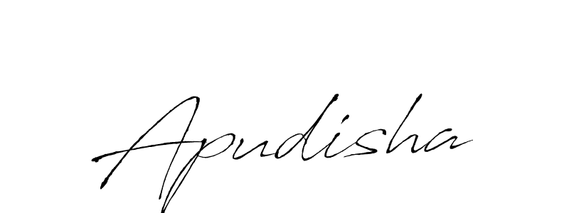 The best way (Antro_Vectra) to make a short signature is to pick only two or three words in your name. The name Apudisha include a total of six letters. For converting this name. Apudisha signature style 6 images and pictures png