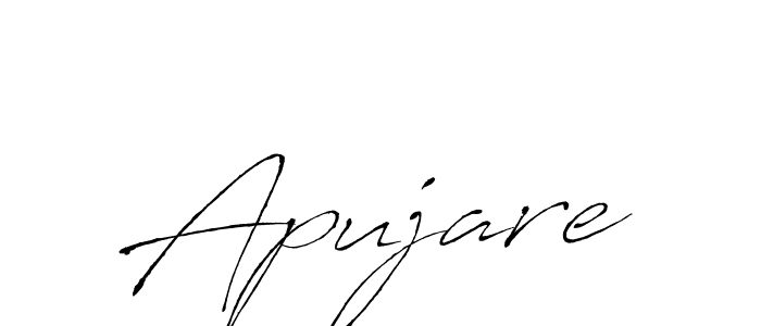 Use a signature maker to create a handwritten signature online. With this signature software, you can design (Antro_Vectra) your own signature for name Apujare. Apujare signature style 6 images and pictures png