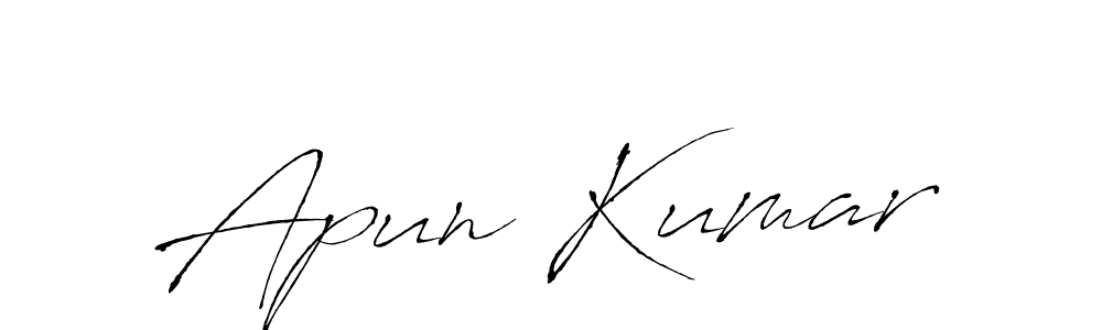 It looks lik you need a new signature style for name Apun Kumar. Design unique handwritten (Antro_Vectra) signature with our free signature maker in just a few clicks. Apun Kumar signature style 6 images and pictures png