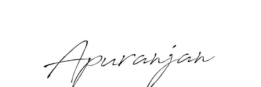 How to make Apuranjan signature? Antro_Vectra is a professional autograph style. Create handwritten signature for Apuranjan name. Apuranjan signature style 6 images and pictures png