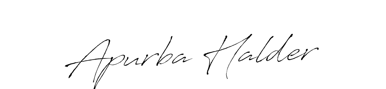 Make a beautiful signature design for name Apurba Halder. With this signature (Antro_Vectra) style, you can create a handwritten signature for free. Apurba Halder signature style 6 images and pictures png