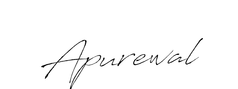Create a beautiful signature design for name Apurewal. With this signature (Antro_Vectra) fonts, you can make a handwritten signature for free. Apurewal signature style 6 images and pictures png