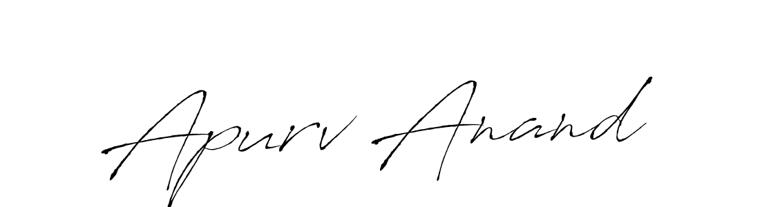 Also You can easily find your signature by using the search form. We will create Apurv Anand name handwritten signature images for you free of cost using Antro_Vectra sign style. Apurv Anand signature style 6 images and pictures png