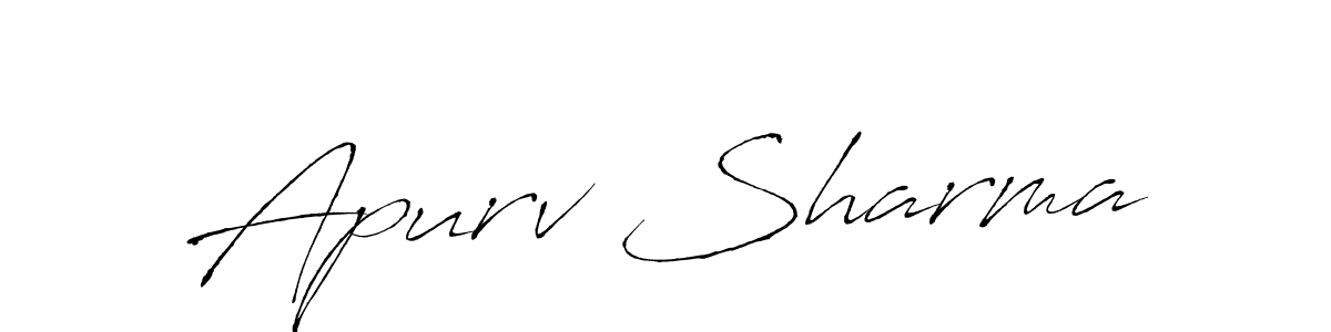 Similarly Antro_Vectra is the best handwritten signature design. Signature creator online .You can use it as an online autograph creator for name Apurv Sharma. Apurv Sharma signature style 6 images and pictures png