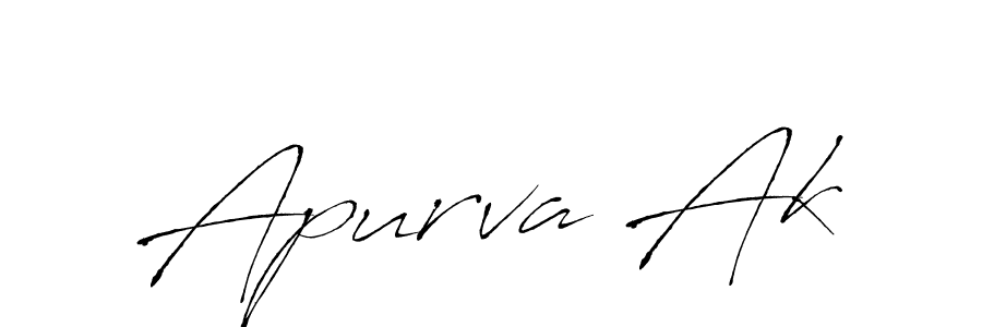 Make a beautiful signature design for name Apurva Ak. Use this online signature maker to create a handwritten signature for free. Apurva Ak signature style 6 images and pictures png