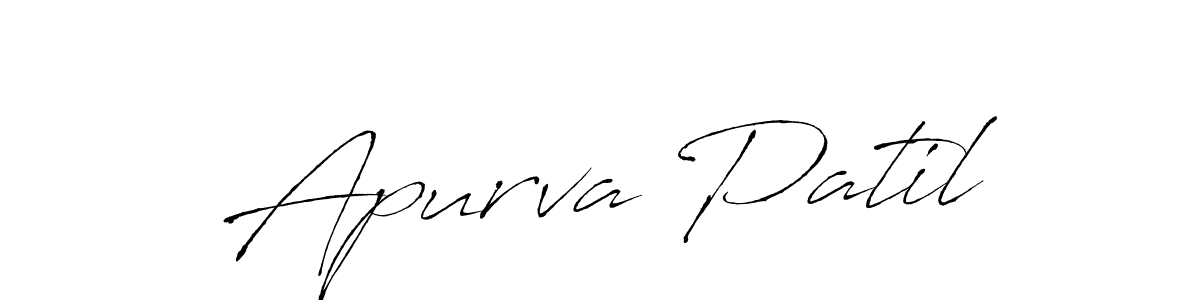 Make a beautiful signature design for name Apurva Patil. With this signature (Antro_Vectra) style, you can create a handwritten signature for free. Apurva Patil signature style 6 images and pictures png