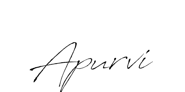 Make a beautiful signature design for name Apurvi. With this signature (Antro_Vectra) style, you can create a handwritten signature for free. Apurvi signature style 6 images and pictures png