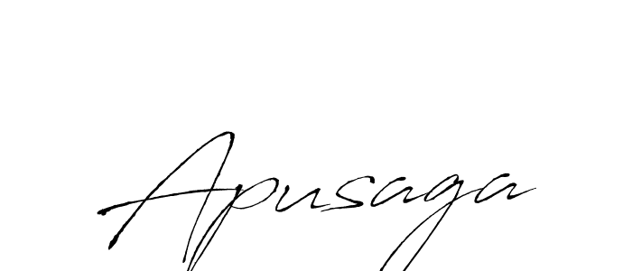 Use a signature maker to create a handwritten signature online. With this signature software, you can design (Antro_Vectra) your own signature for name Apusaga. Apusaga signature style 6 images and pictures png