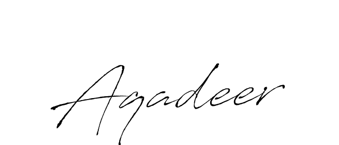 Create a beautiful signature design for name Aqadeer. With this signature (Antro_Vectra) fonts, you can make a handwritten signature for free. Aqadeer signature style 6 images and pictures png