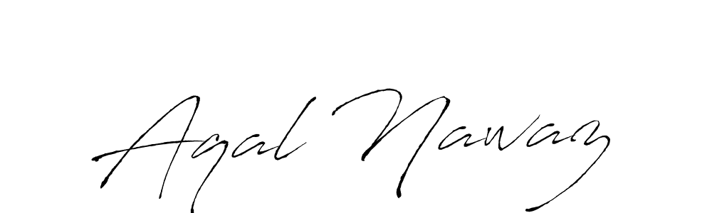 Similarly Antro_Vectra is the best handwritten signature design. Signature creator online .You can use it as an online autograph creator for name Aqal Nawaz. Aqal Nawaz signature style 6 images and pictures png