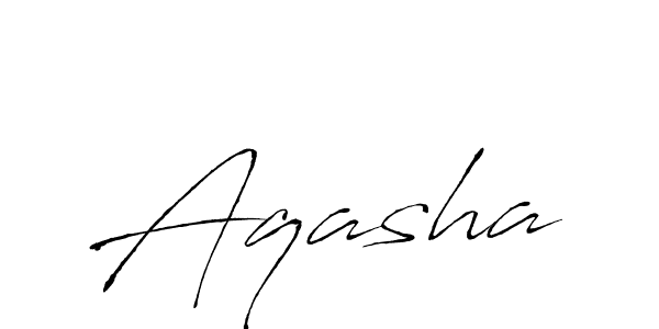 How to make Aqasha signature? Antro_Vectra is a professional autograph style. Create handwritten signature for Aqasha name. Aqasha signature style 6 images and pictures png