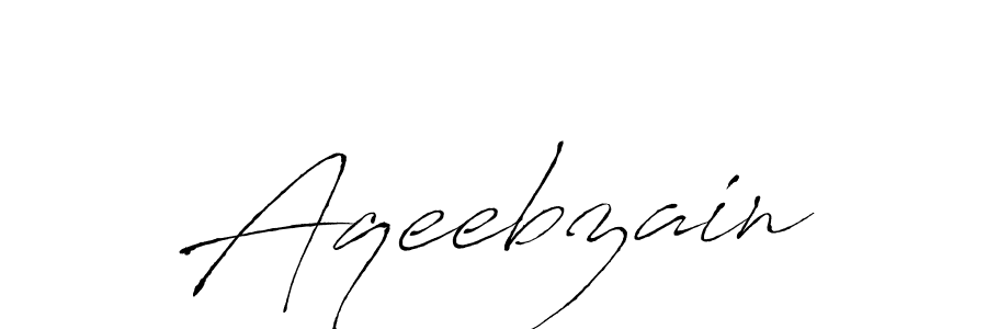 Make a beautiful signature design for name Aqeebzain. With this signature (Antro_Vectra) style, you can create a handwritten signature for free. Aqeebzain signature style 6 images and pictures png