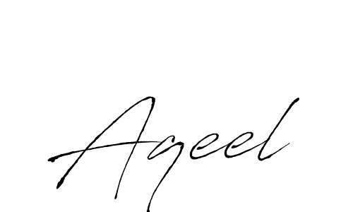 Aqeel stylish signature style. Best Handwritten Sign (Antro_Vectra) for my name. Handwritten Signature Collection Ideas for my name Aqeel. Aqeel signature style 6 images and pictures png