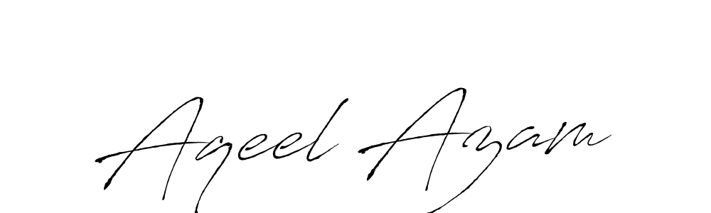 Use a signature maker to create a handwritten signature online. With this signature software, you can design (Antro_Vectra) your own signature for name Aqeel Azam. Aqeel Azam signature style 6 images and pictures png