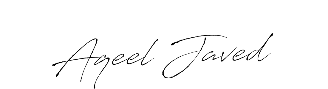 Also we have Aqeel Javed name is the best signature style. Create professional handwritten signature collection using Antro_Vectra autograph style. Aqeel Javed signature style 6 images and pictures png