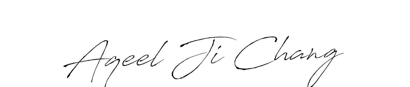 Use a signature maker to create a handwritten signature online. With this signature software, you can design (Antro_Vectra) your own signature for name Aqeel Ji Chang. Aqeel Ji Chang signature style 6 images and pictures png