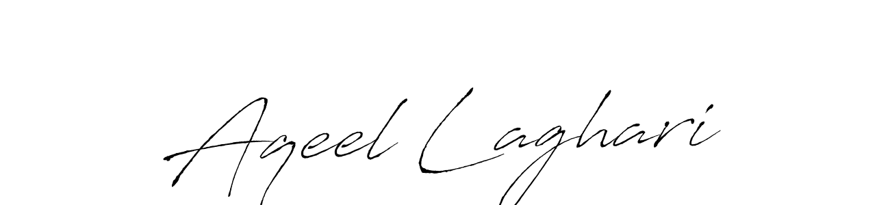 Aqeel Laghari stylish signature style. Best Handwritten Sign (Antro_Vectra) for my name. Handwritten Signature Collection Ideas for my name Aqeel Laghari. Aqeel Laghari signature style 6 images and pictures png