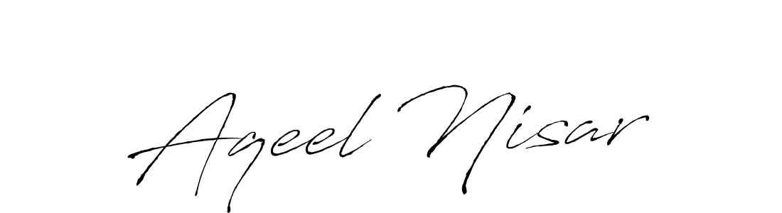 You should practise on your own different ways (Antro_Vectra) to write your name (Aqeel Nisar) in signature. don't let someone else do it for you. Aqeel Nisar signature style 6 images and pictures png