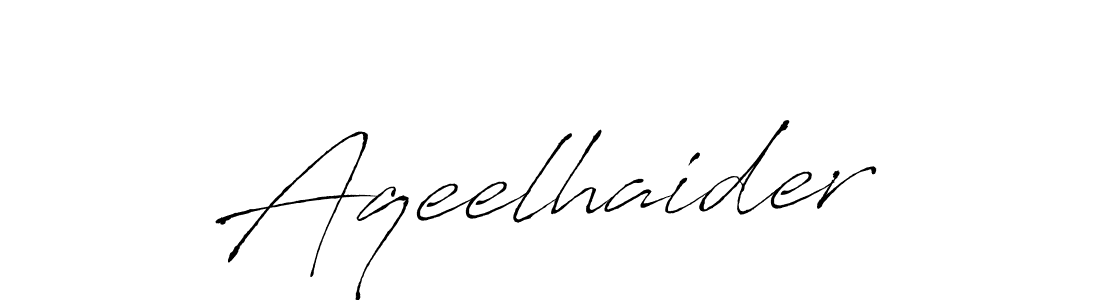 Design your own signature with our free online signature maker. With this signature software, you can create a handwritten (Antro_Vectra) signature for name Aqeelhaider. Aqeelhaider signature style 6 images and pictures png