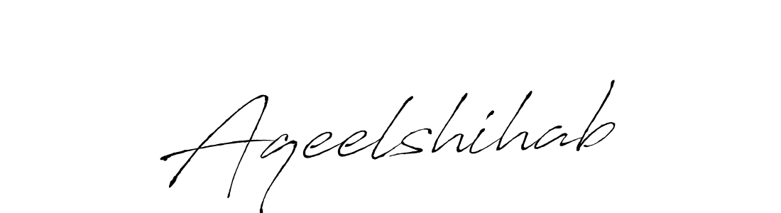 Design your own signature with our free online signature maker. With this signature software, you can create a handwritten (Antro_Vectra) signature for name Aqeelshihab. Aqeelshihab signature style 6 images and pictures png