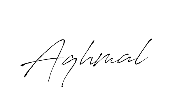 Design your own signature with our free online signature maker. With this signature software, you can create a handwritten (Antro_Vectra) signature for name Aqhmal. Aqhmal signature style 6 images and pictures png