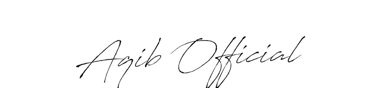 Also You can easily find your signature by using the search form. We will create Aqib Official name handwritten signature images for you free of cost using Antro_Vectra sign style. Aqib Official signature style 6 images and pictures png