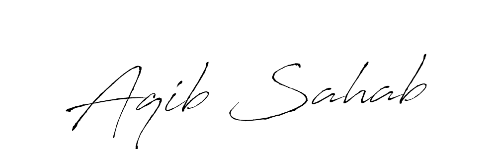 It looks lik you need a new signature style for name Aqib Sahab. Design unique handwritten (Antro_Vectra) signature with our free signature maker in just a few clicks. Aqib Sahab signature style 6 images and pictures png