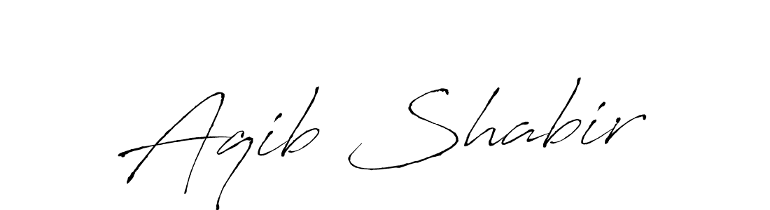 Make a beautiful signature design for name Aqib Shabir. With this signature (Antro_Vectra) style, you can create a handwritten signature for free. Aqib Shabir signature style 6 images and pictures png