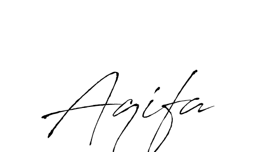 Aqifa stylish signature style. Best Handwritten Sign (Antro_Vectra) for my name. Handwritten Signature Collection Ideas for my name Aqifa. Aqifa signature style 6 images and pictures png