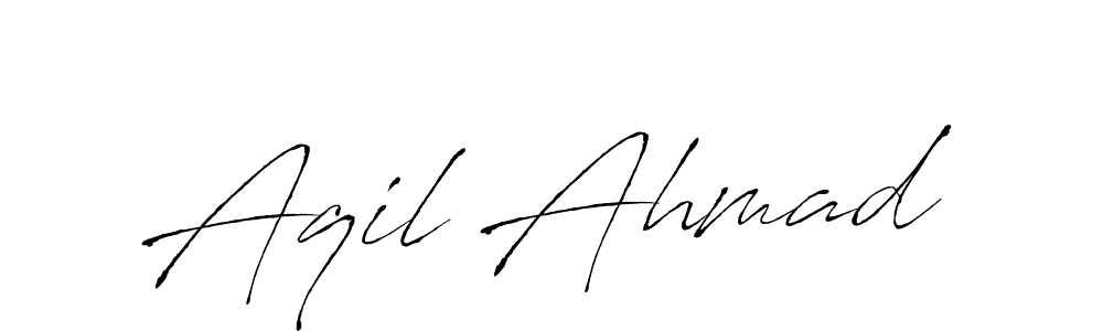 Design your own signature with our free online signature maker. With this signature software, you can create a handwritten (Antro_Vectra) signature for name Aqil Ahmad. Aqil Ahmad signature style 6 images and pictures png