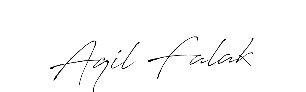The best way (Antro_Vectra) to make a short signature is to pick only two or three words in your name. The name Aqil Falak include a total of six letters. For converting this name. Aqil Falak signature style 6 images and pictures png