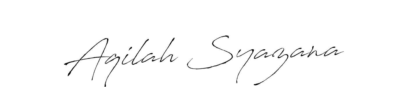 You should practise on your own different ways (Antro_Vectra) to write your name (Aqilah Syazana) in signature. don't let someone else do it for you. Aqilah Syazana signature style 6 images and pictures png