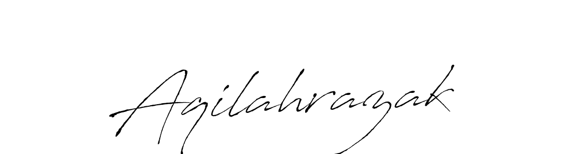 Use a signature maker to create a handwritten signature online. With this signature software, you can design (Antro_Vectra) your own signature for name Aqilahrazak. Aqilahrazak signature style 6 images and pictures png