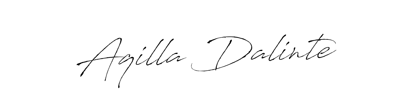 You should practise on your own different ways (Antro_Vectra) to write your name (Aqilla Dalinte) in signature. don't let someone else do it for you. Aqilla Dalinte signature style 6 images and pictures png