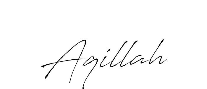 Also we have Aqillah name is the best signature style. Create professional handwritten signature collection using Antro_Vectra autograph style. Aqillah signature style 6 images and pictures png