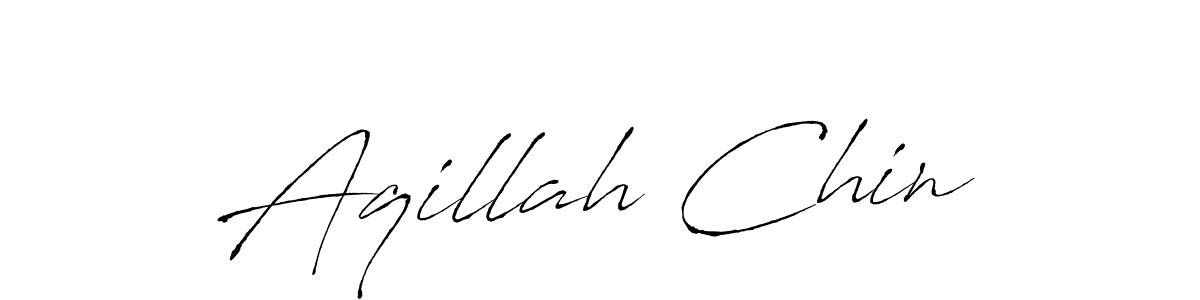 if you are searching for the best signature style for your name Aqillah Chin. so please give up your signature search. here we have designed multiple signature styles  using Antro_Vectra. Aqillah Chin signature style 6 images and pictures png