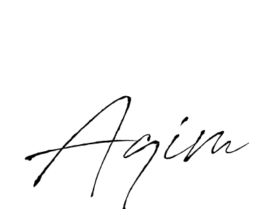 Similarly Antro_Vectra is the best handwritten signature design. Signature creator online .You can use it as an online autograph creator for name Aqim. Aqim signature style 6 images and pictures png