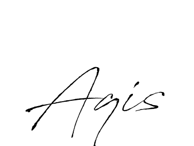 if you are searching for the best signature style for your name Aqis. so please give up your signature search. here we have designed multiple signature styles  using Antro_Vectra. Aqis signature style 6 images and pictures png