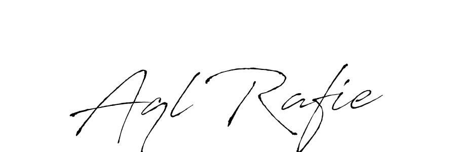 Design your own signature with our free online signature maker. With this signature software, you can create a handwritten (Antro_Vectra) signature for name Aql Rafie. Aql Rafie signature style 6 images and pictures png