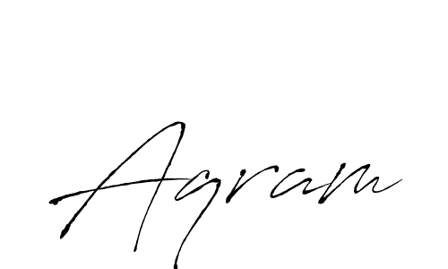 if you are searching for the best signature style for your name Aqram. so please give up your signature search. here we have designed multiple signature styles  using Antro_Vectra. Aqram signature style 6 images and pictures png