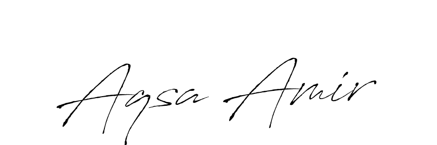 You should practise on your own different ways (Antro_Vectra) to write your name (Aqsa Amir) in signature. don't let someone else do it for you. Aqsa Amir signature style 6 images and pictures png